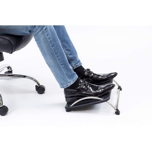  Mount-It! Ergonomic Under Desk Footrest, Massaging Foot Rest  Support, Tilting Footrest with 3-Level Height Adjustment