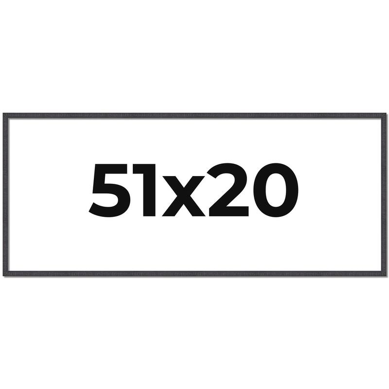 51x20 Frame Brown Picture Frame - Complete Modern Photo Frame Includes