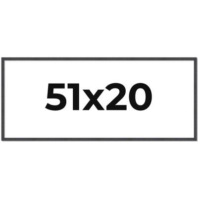 51x20 Frame Brown Picture Frame - Complete Modern Photo Frame Includes