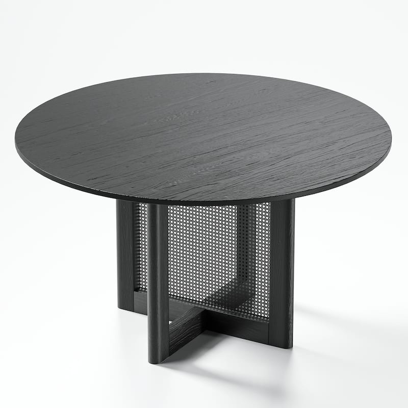 Solid Wood 52'' Round Dining Table for 6 People Nordic style - 52*30