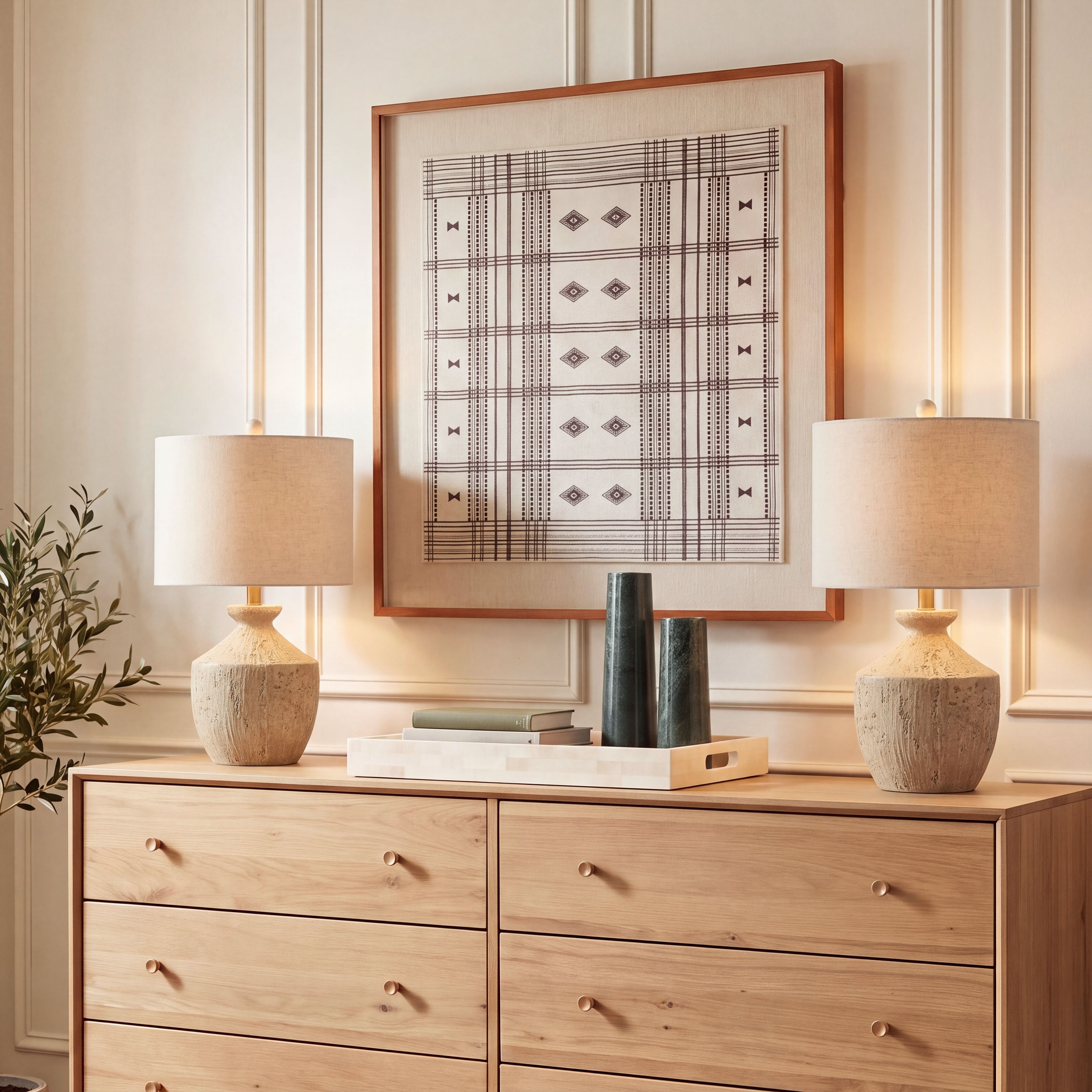 SAFAVIEH Lighting Delacey Resin Table Lamp Set of 2, 21-Inch - 12"W x 12"D x 21"H