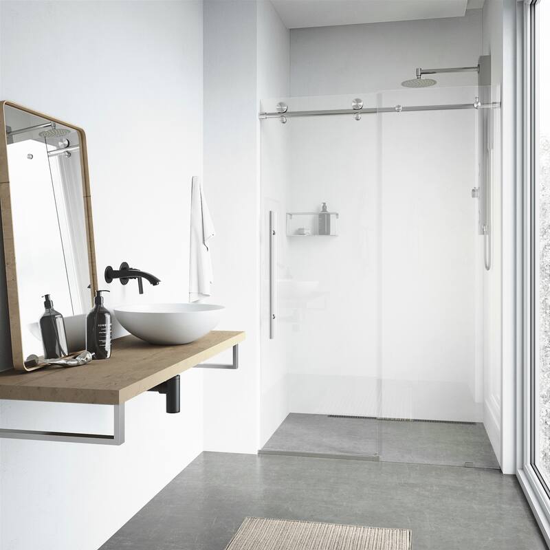 VIGO Elan E-Class Frameless Sliding Shower Door