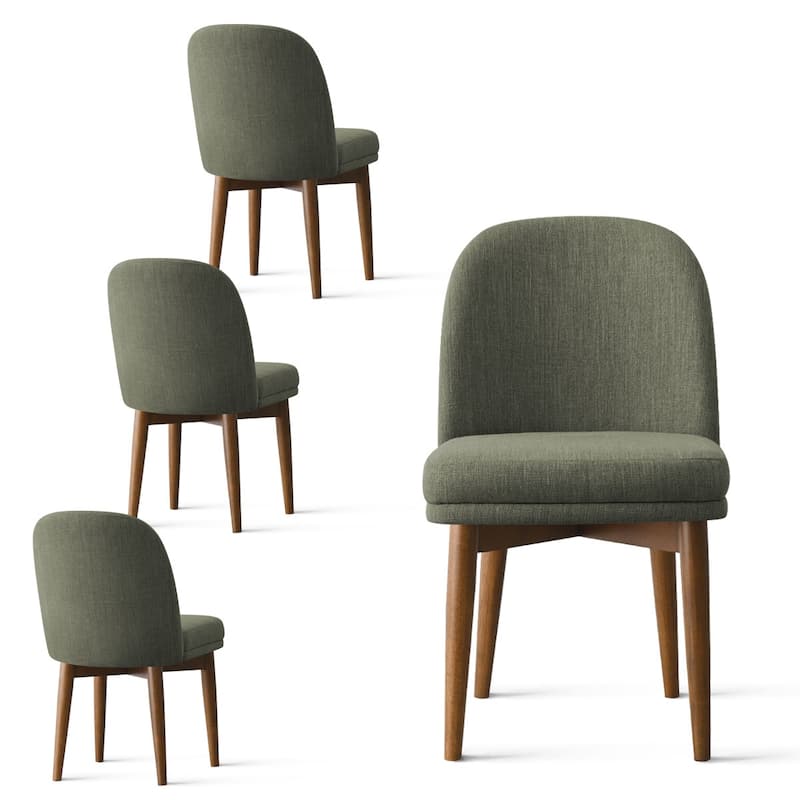 Linen Upholstered Parson Chair(Set of 4)
