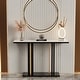 preview thumbnail 4 of 4, Glam Style Stone Top Accent Table for Hall Console Table Porch Table