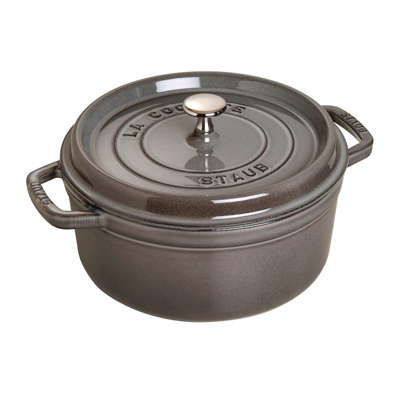 STAUB Cast Iron 9-qt Round Cocotte