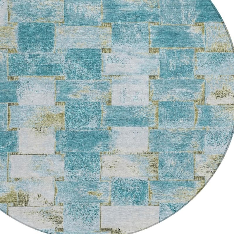 HomeRoots Striped Transitional Rectangle Outdoor Rug