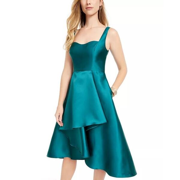 Adrianna Papell Women's Sculpted High Low Mikado Dress Blue - Bed Bath &  Beyond - 40577961
