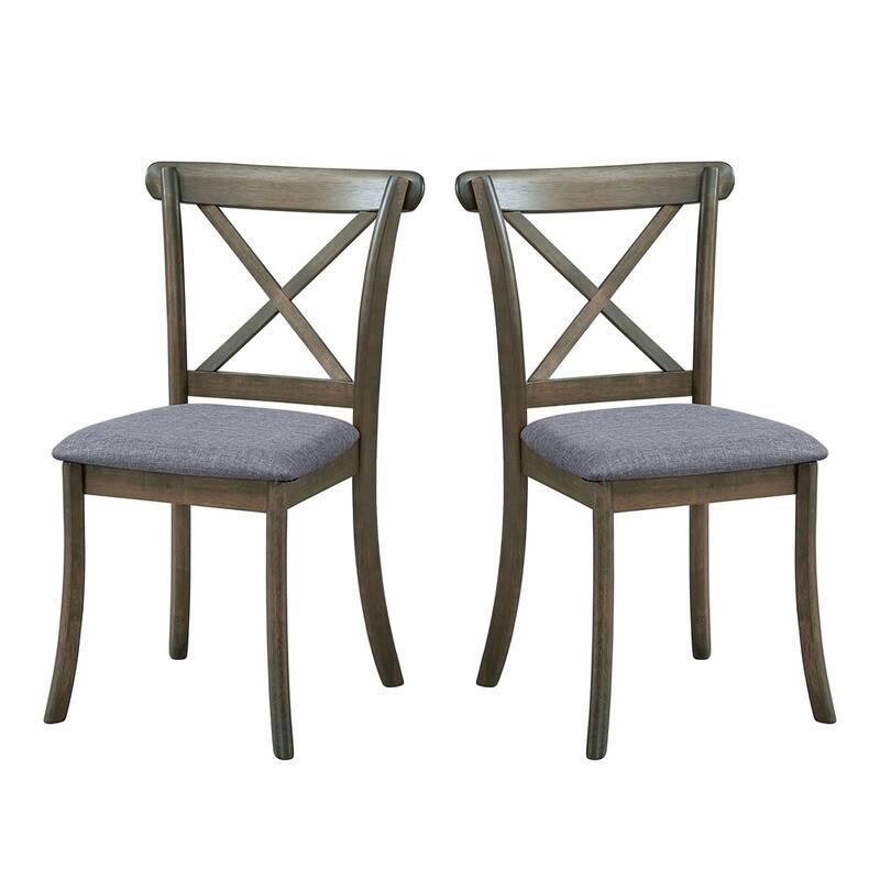 Wooden Dining Table Set,(1 Table with 4 Chairs)Round MDF Kitchen Table