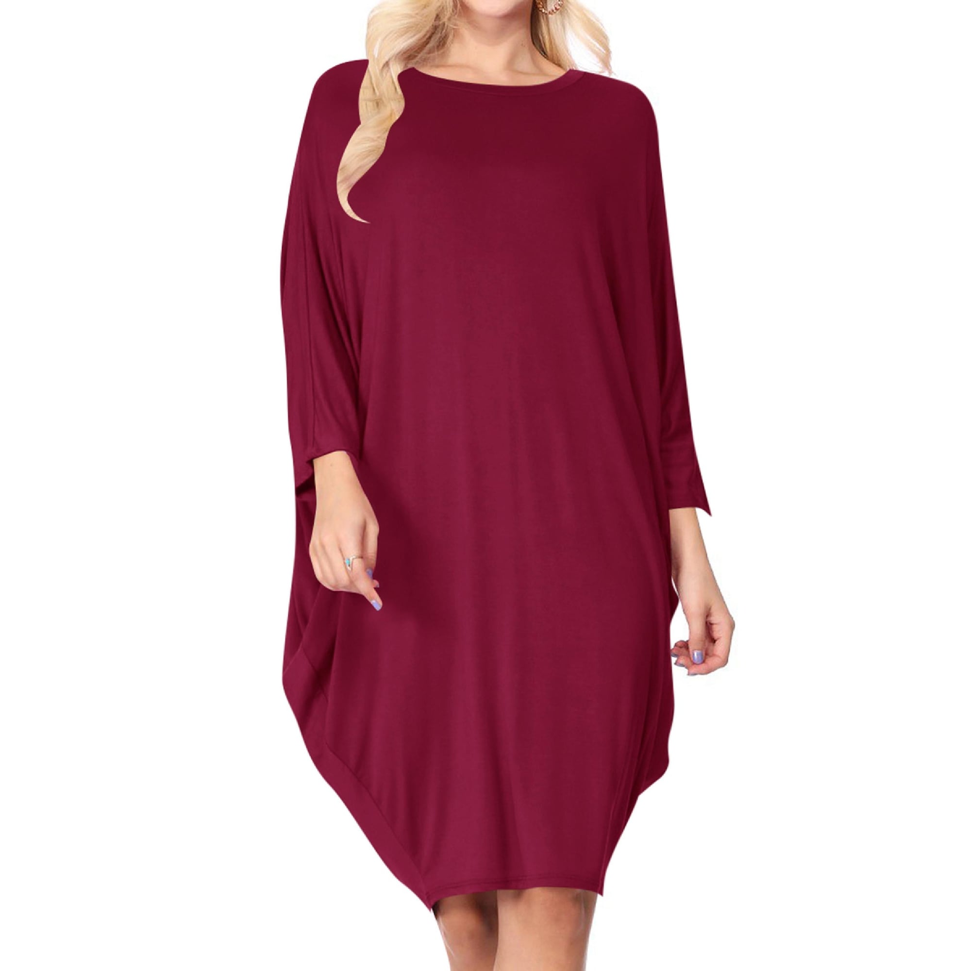 loose fit midi dress