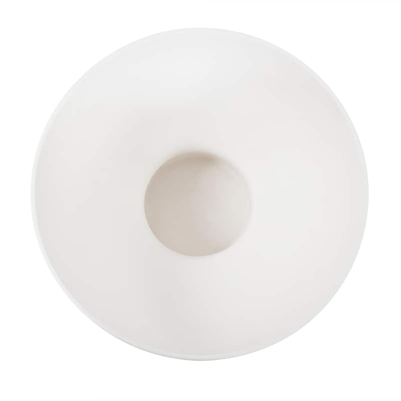 Allan Andrews White Ceramic Bowl, Small - 12"x12"x8"