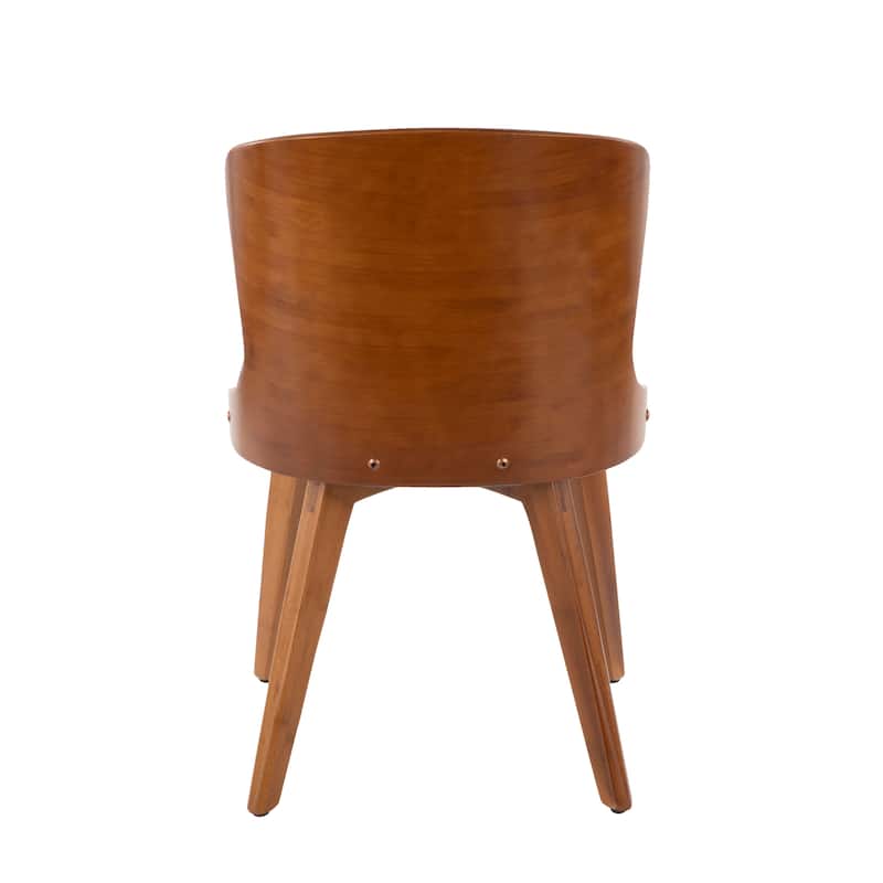 Carson Carrington Valsbo Walnut/Faux Leather Chair