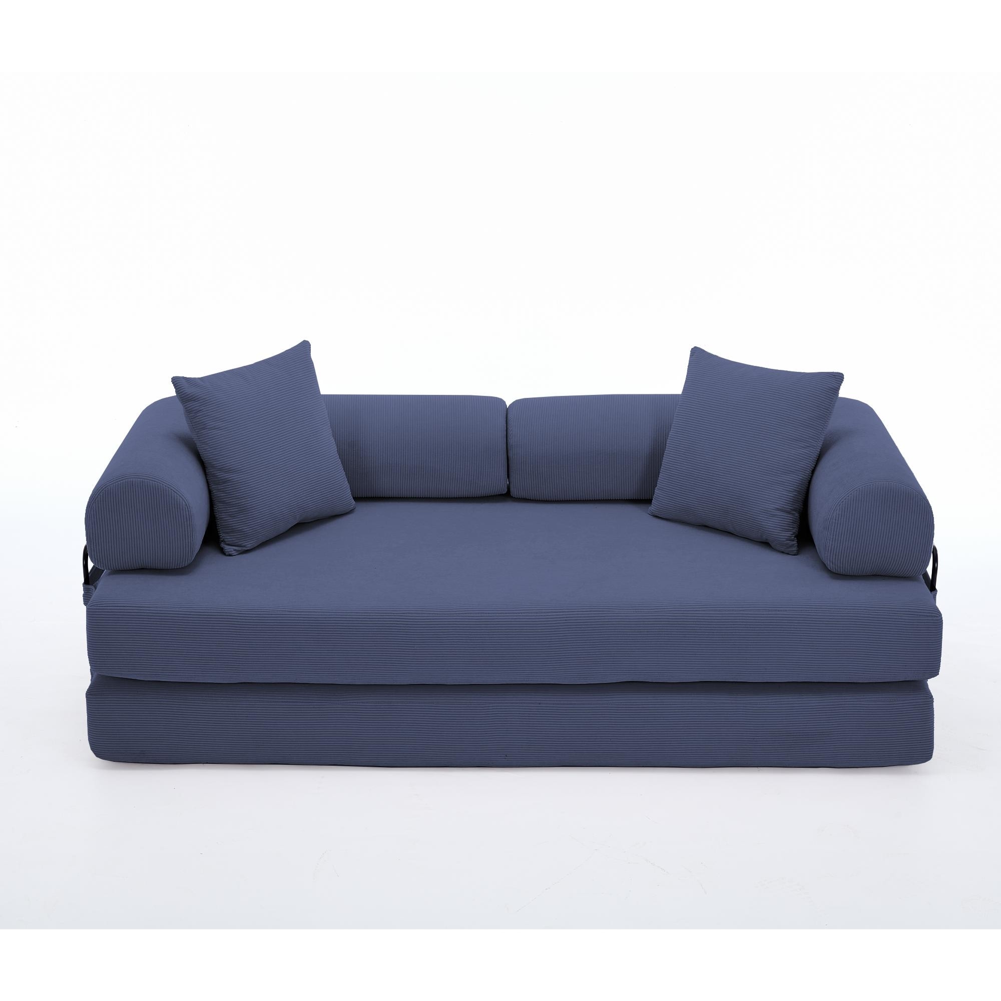 Folding Convertible Out Sleeper Sofa Bed,4-in-1 DIY Combination Convertible Sofa