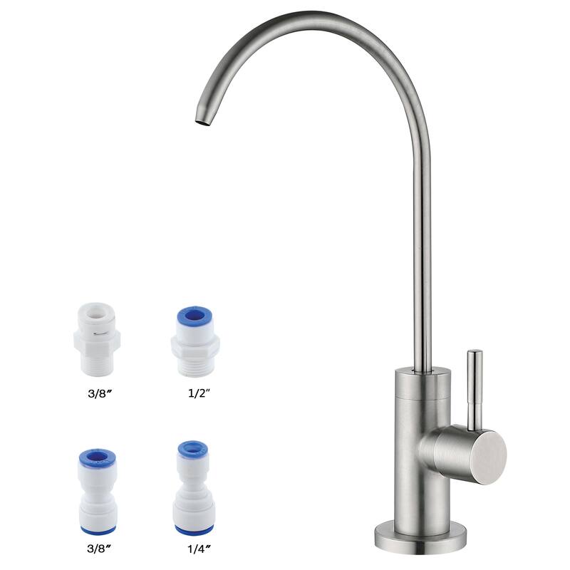 Lead-free Single-Handle Kitchen Faucet - Satin Nickel