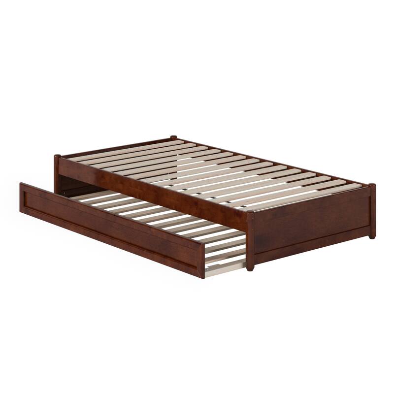 Barcelona Panel Platform Bed with Twin Trundle