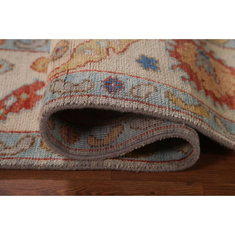 Oushak Oriental Area Rug Handmade Wool Carpet - 8'2" x 9'7"