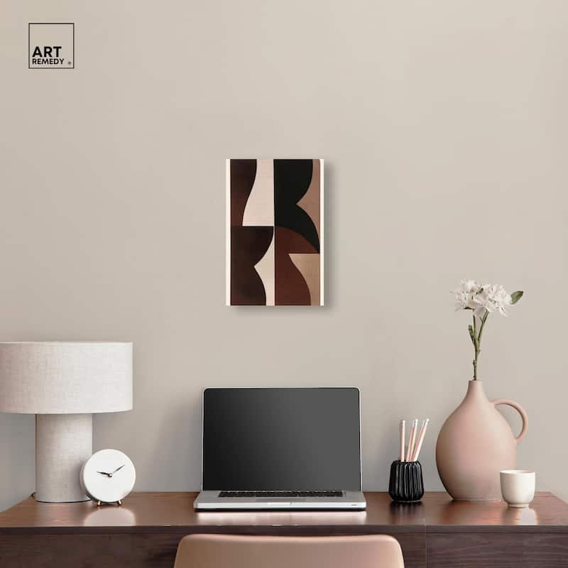 Quartet in Brown II Canvas by Art Remedy, Gallery Wrapped