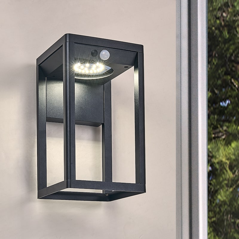 Solar led wall sconce 11 inch