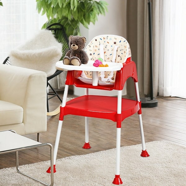 Shop Costway 3 In 1 Baby High Chair Convertible Table Seat Booster