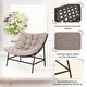 preview thumbnail 13 of 18, MAISON ARTS 2-Piece Outdoor Papasan Chairs, Oversized Rattan Lounge Scoop Chairs with Thick Padded Cushions and Steel Frame