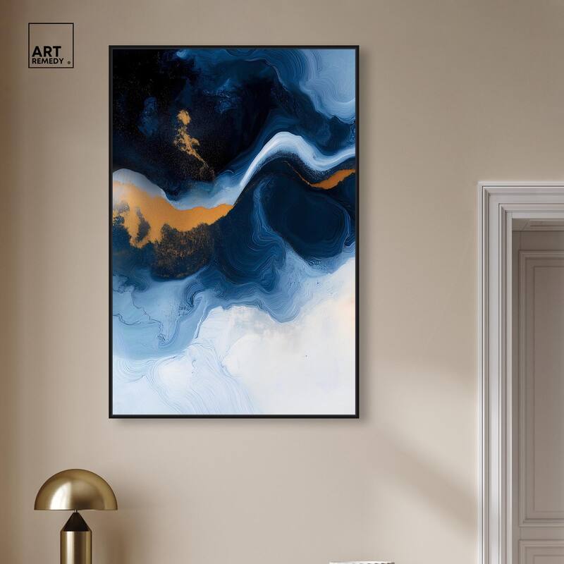 Blue Deep I Canvas by Art Remedy
