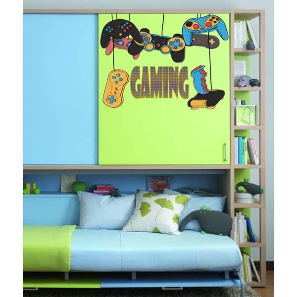 Wall Vinyl Decal Children's Room Joystick Decor Gamer Tools
