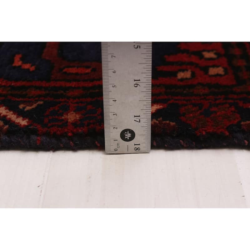 ECARPETGALLERY Hand-knotted Anadol Black, Red Wool Rug - 5'4 x 10'7