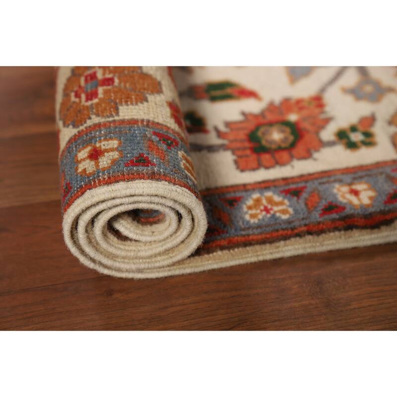 All-Over Floral Kazak Oriental Foyer Rug Handmade Wool Carpet - 2'0" x 3'0"