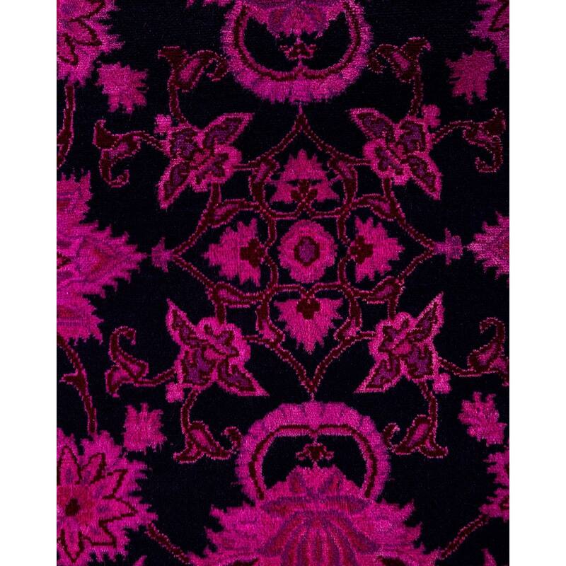 Fine Vibrance One-of-a-Kind Hand-Knotted Area Rug - Navy, 10' 3" x 14' 1" - 10' 3" x 14' 1"