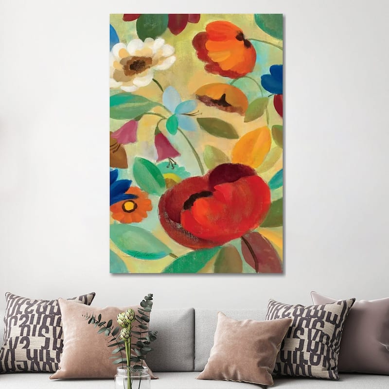 iCanvas "Summer Floral Panel II " by Silvia Vassileva Canvas Print