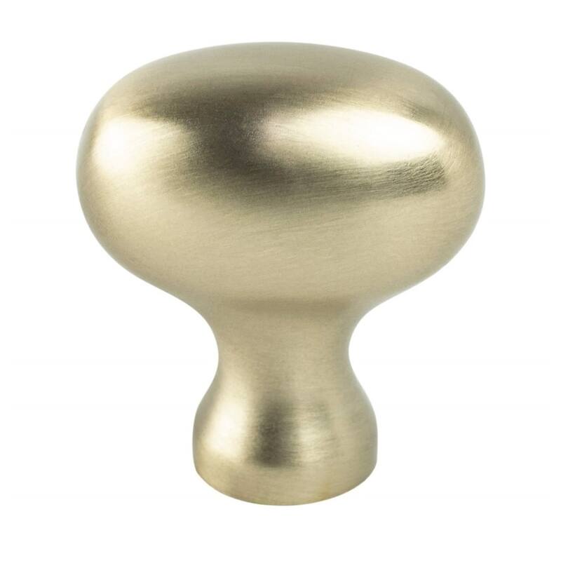 Berenson Transitional Advantage Three 1-1/8 Inch Oval Cabinet Knob - Champagne