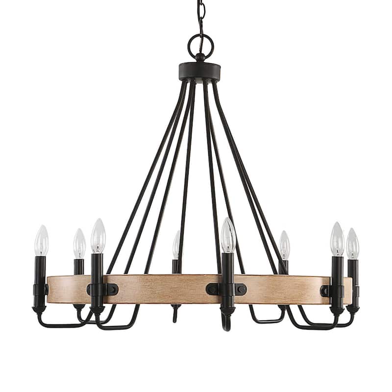 Uttermost 21356 Deschutes 8 Light 30" Wide Taper Candle Style