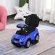 preview thumbnail 1 of 7, ​​Adventure-Ready 2-in-1 Toddler Push Car with Realistic Steering Safety Guardrail and Storage for Indoor and Outdoor Playtime Blue