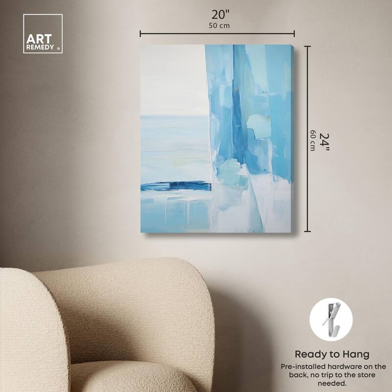 Seraphic Blues I Canvas by Art Remedy, Gallery Wrapped