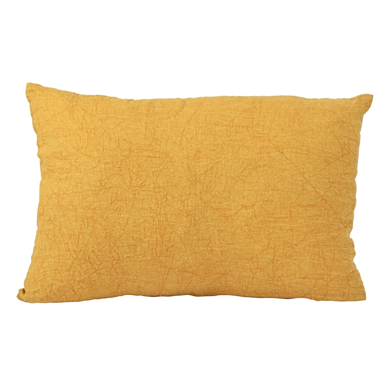 Stonewashed Linen Lumbar Pillow