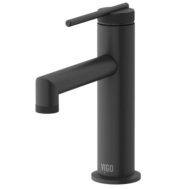 Vigo VG01049 Sterling 1.2 GPM 7" H Single Handle Single Hole Bathroom - Matte Black
