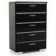 preview thumbnail 13 of 12, Furniture of America Benvolio Contemporary Black Wood LED 6-Piece Panel Bedroom Set with USB Port