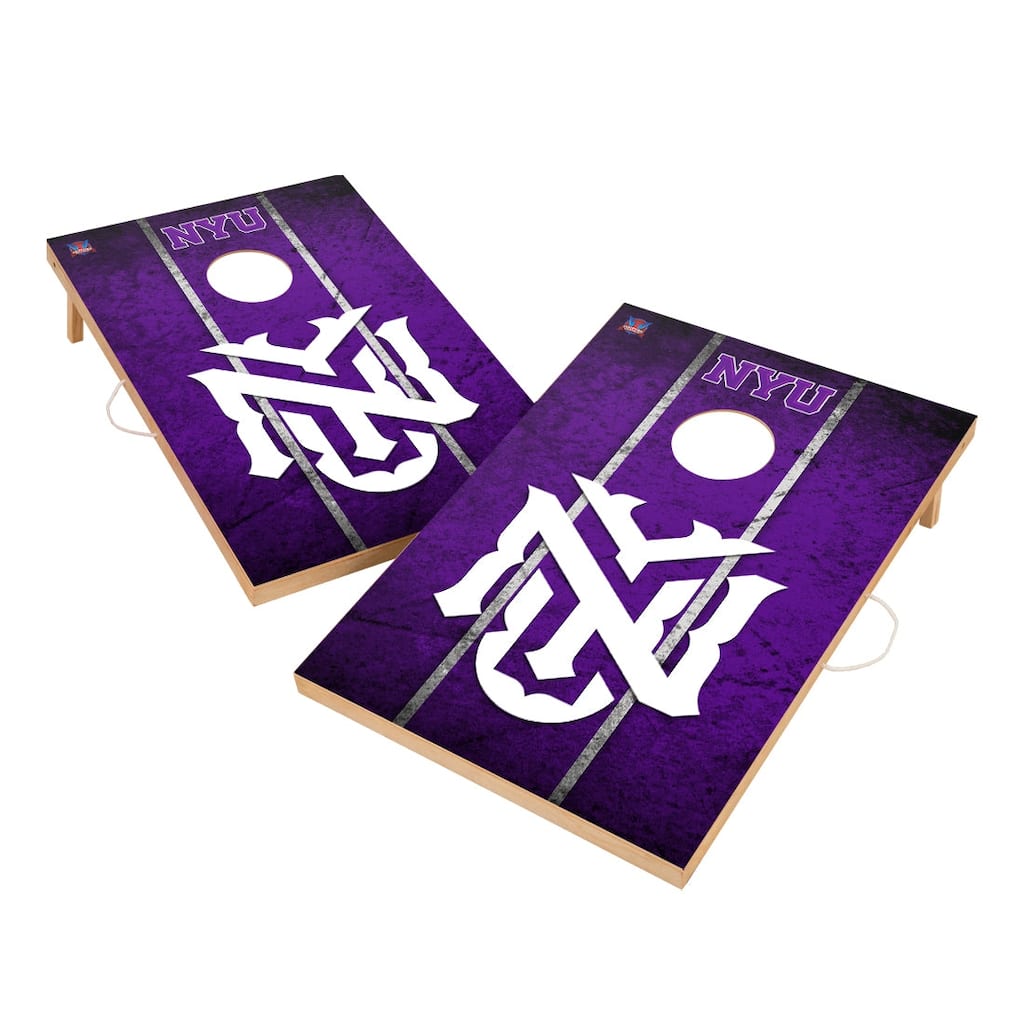 Vintage New York University Violets Regulation 2x4 Cornhole Set