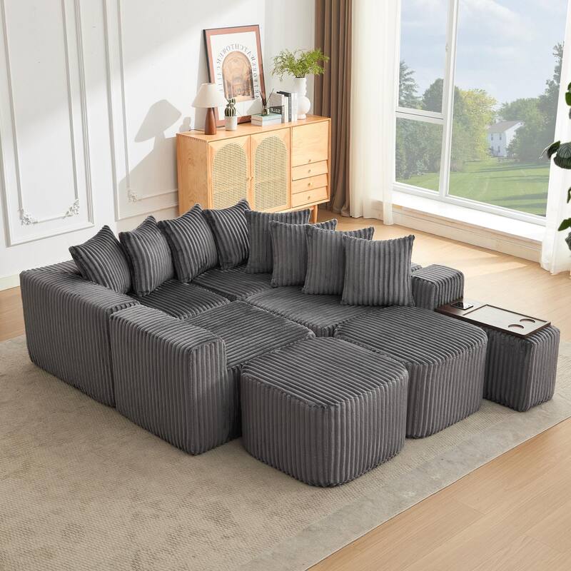 137.5" Oversize Movable Modular Sofa