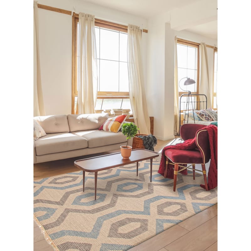 Ankara Ivory Kilim 5'3" x 7'9" - 5'3 x 7'9