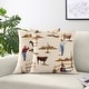 preview thumbnail 2 of 3, Sweet Jojo Designs Tan Brown Western Cowboy Boy 18in. Decorative Accent Throw Pillow Covers (Set of 2) Wild West Farm Horse Cow