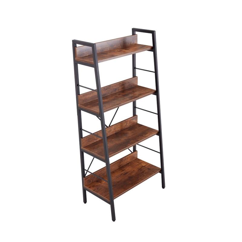 4 Layer Display Bookshelf Storage shelves Metal Frame Bed Bath