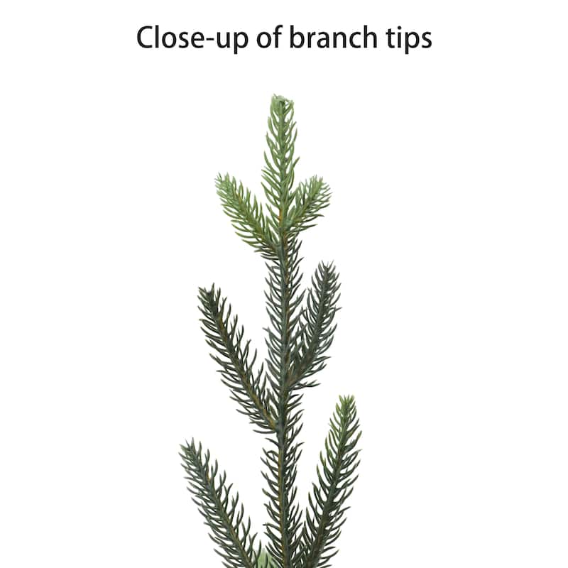 Puleo International 7.5' Pre-Lit Natural Artificial Tree