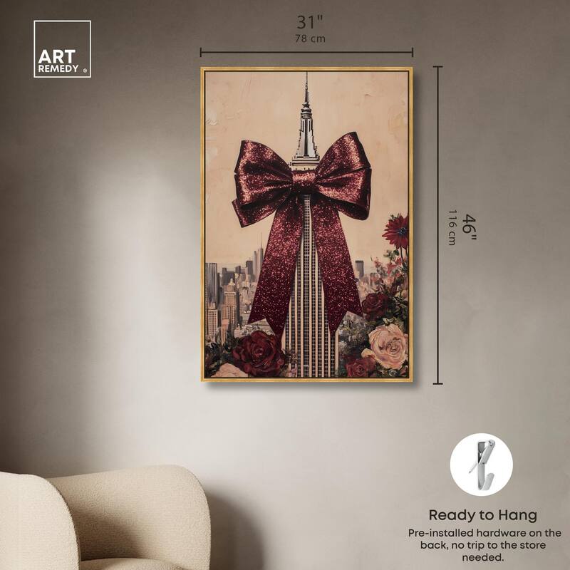 Sparkling Empire State Building Canvas by Art Remedy