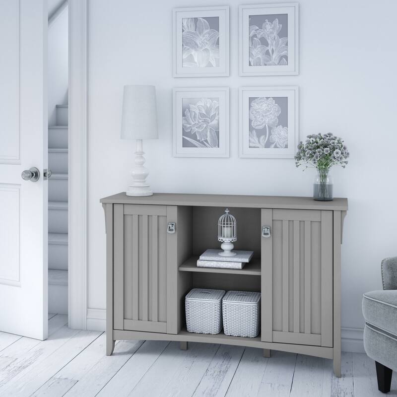 Salinas Accent Storage Cabinet with Doors by Bush Furniture - Cape Cod Gray