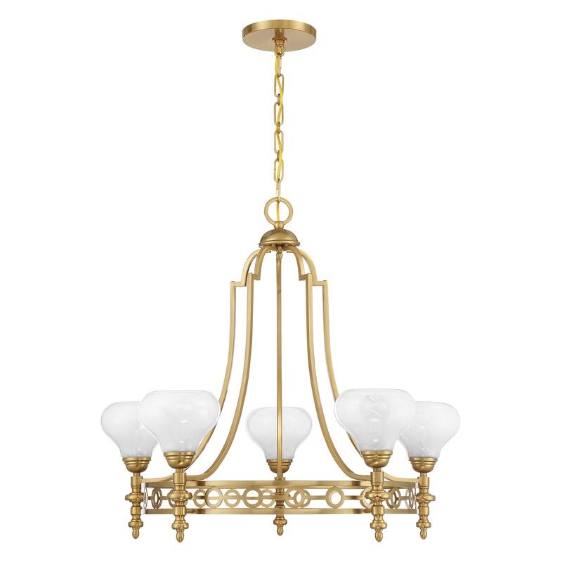 Savoy House 1-1606-5 Allston 5 Light 30" Wide LED Chandelier