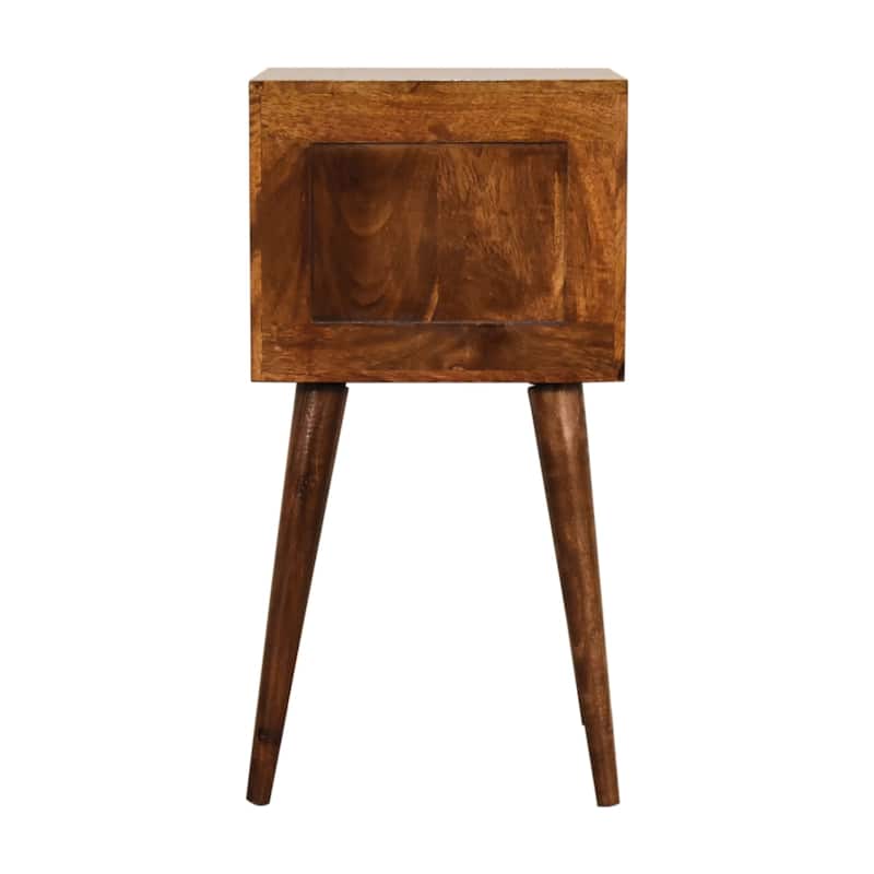 Contemporary Design 2 Drawer Nightstand,Durable And Sturdy