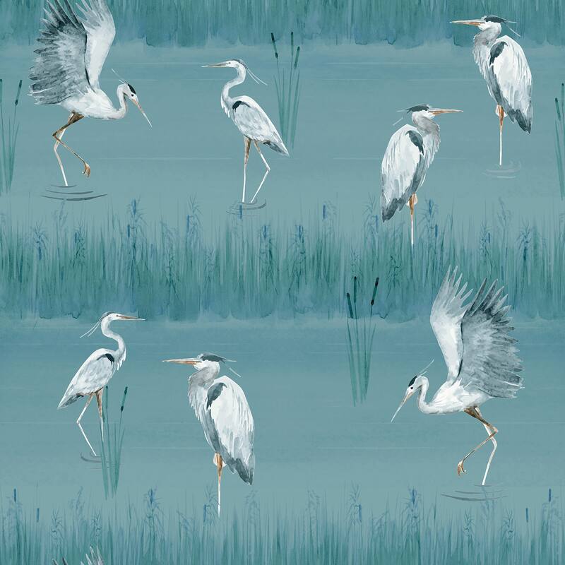Arthouse Gerald Blue Heron River Wallpaper