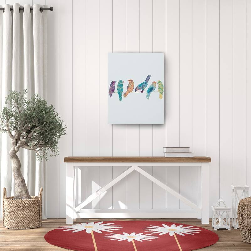 Floral Print Spring Chenille Rug