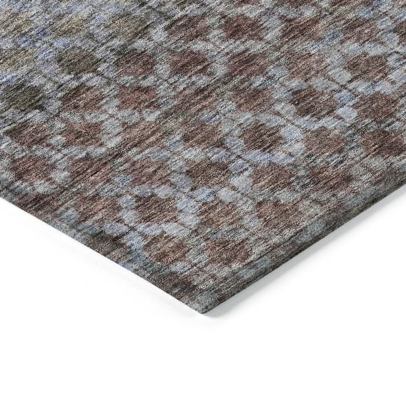 HomeRoots Striped Transitional Rectangle Outdoor Rug