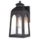 preview thumbnail 1 of 6, VAXCEL Pilsen 1-Light Brushed Charcoal Dusk to Dawn Sensor Outdoor Wall Sconce, Rust-Resistant Aluminum, Clear Glass Shade Brushed Charcoal - 6.5-in W x 14.25-in H x 8-in D